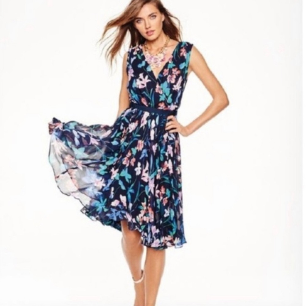 Talbots Sleeveless surplice chiffon - Size 14 woman petites